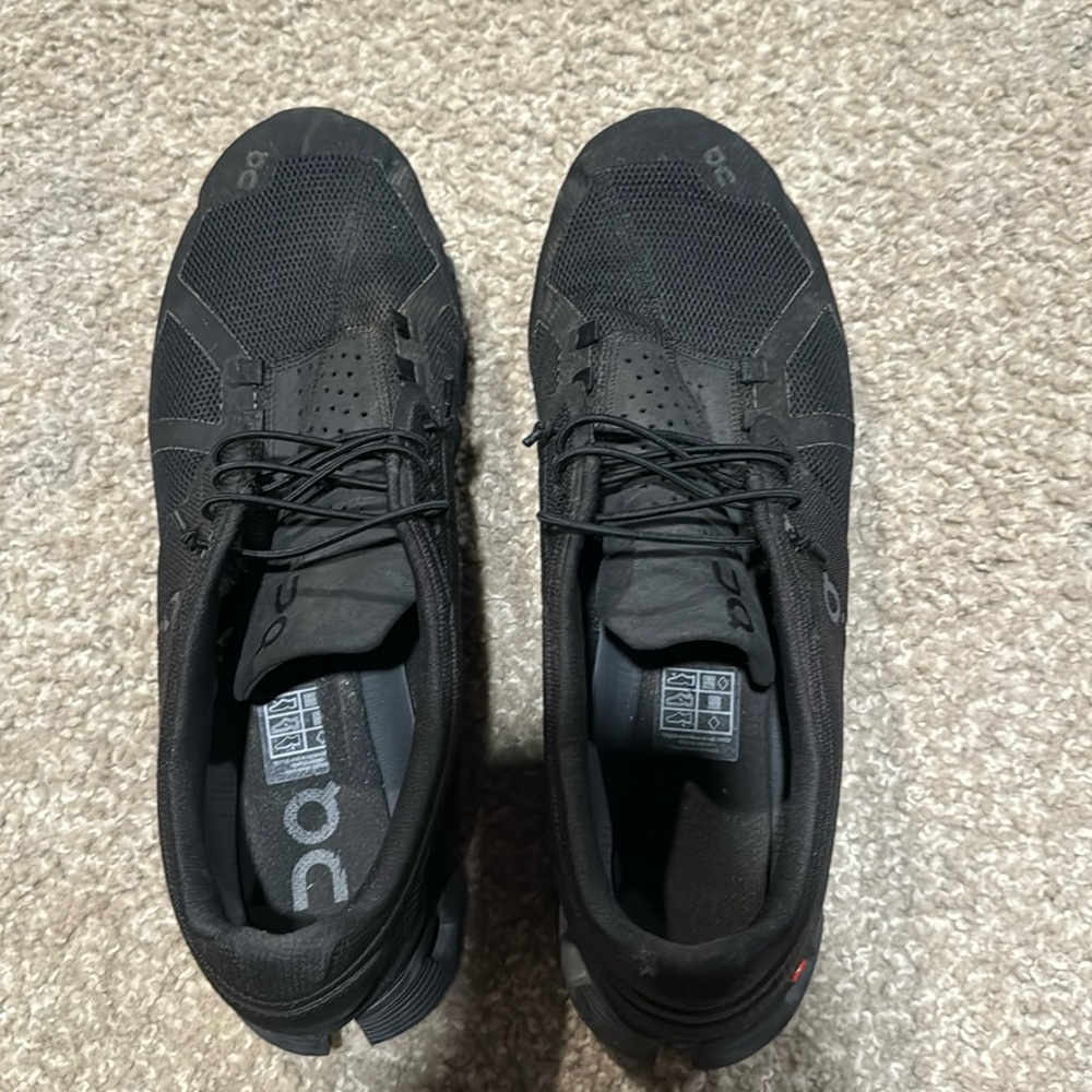 On cloud shoes